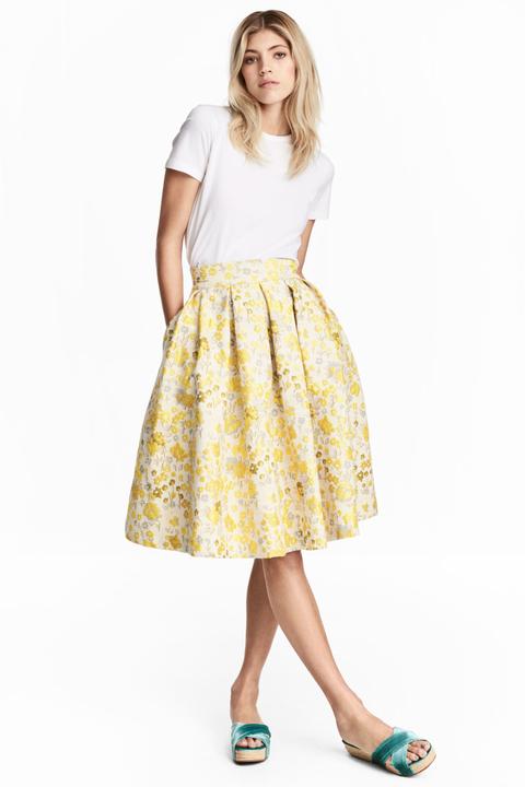Falda En Tejido Jacquard