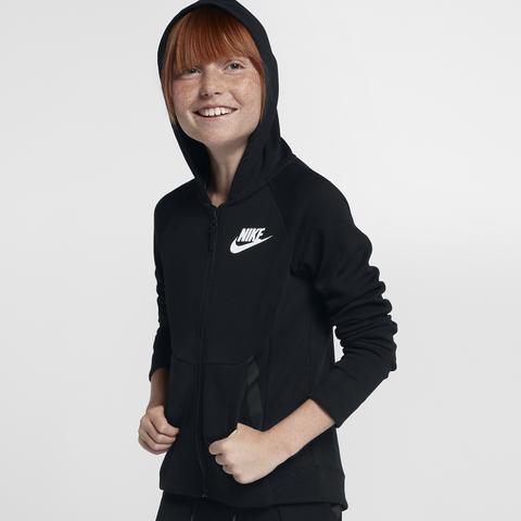 Felpa Con Cappuccio E Zip A Tutta Lunghezza Nike Sportswear Tech Fleece - Ragazza