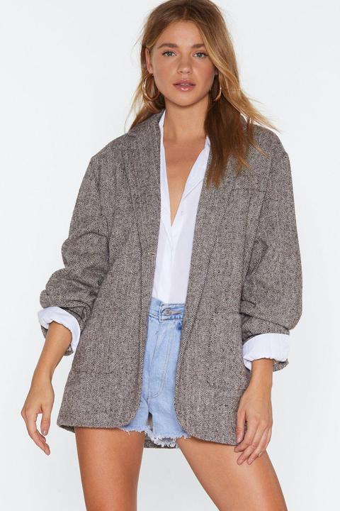 Womens Slouchy Oversized Blazer