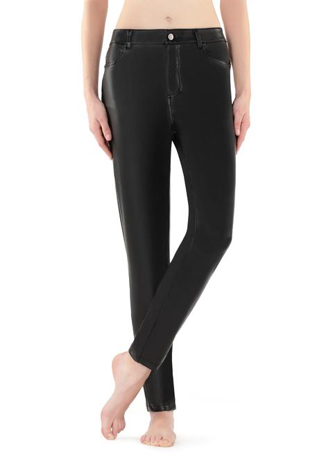 Pantaloni Effetto Pelle Termici