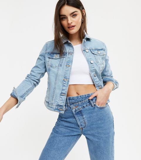 Bright Blue Denim Jacket New Look