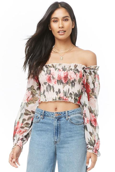 forever 21 red off the shoulder top