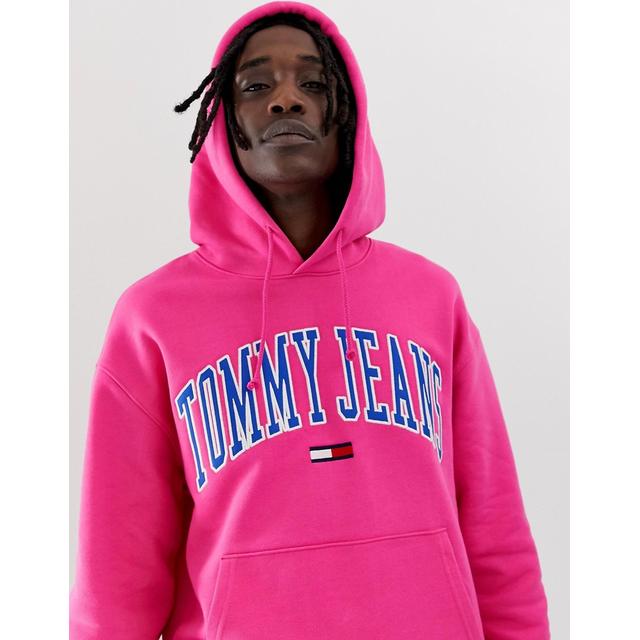 tommy jeans hoodie pink