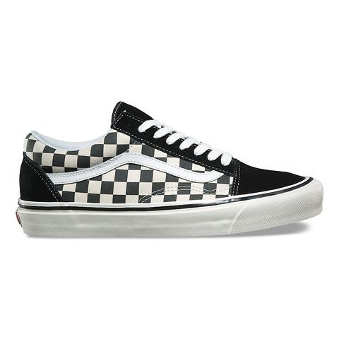 Vans Scarpe Old Skool 36 Anaheim Factory (black/check) Uomo Checkerboard