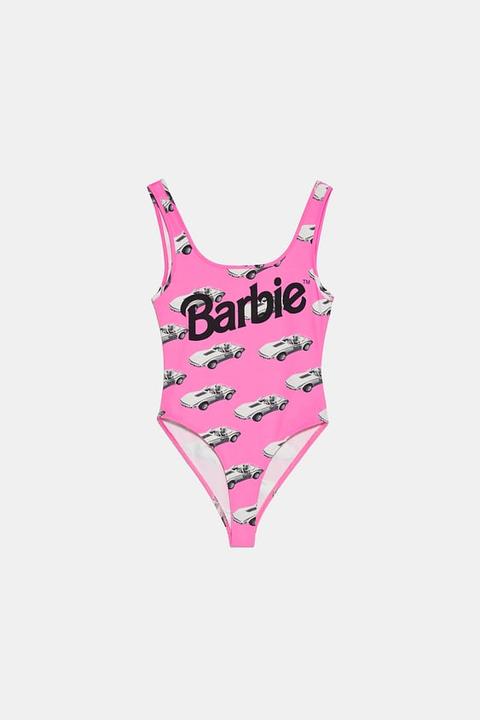 Barbie™ Print Bodysuit Trf from Zara on 21 Buttons