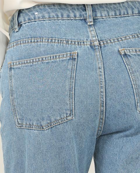 Jeans Mom Con Perle