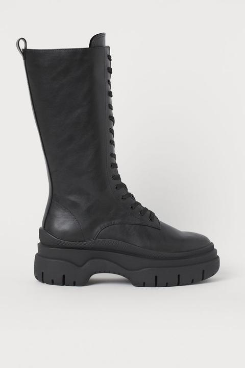 Botas Altas - Negro