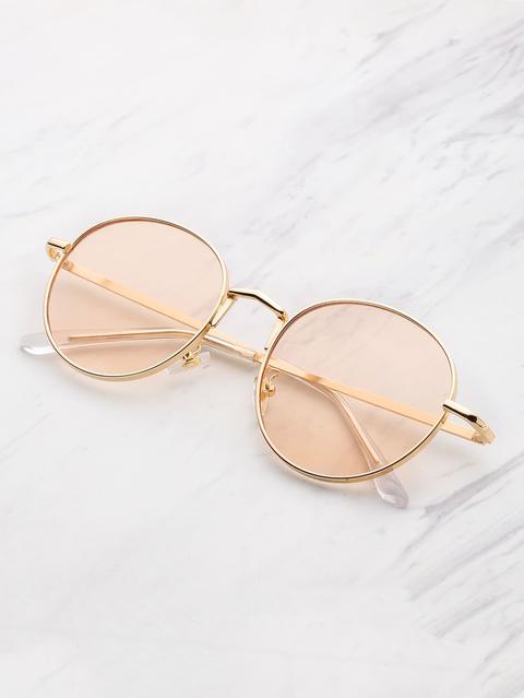 Tinted Flat Lens Sunglasses