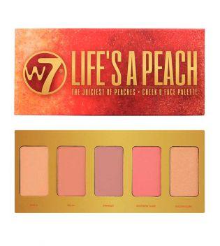 W7 - Paleta De Coloretes Life's A Peach Blusher