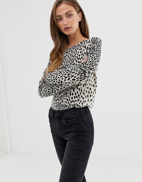 J.crew Mercantile - Maglione Lavorato Leopardato - Multicolore