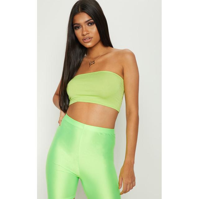 lime green bandeau top