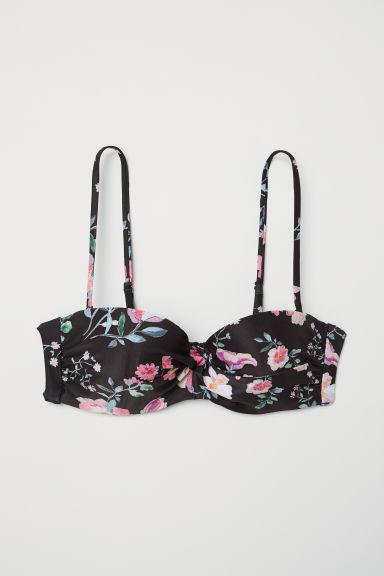 H & M - Top De Bikini Balconette - Negro