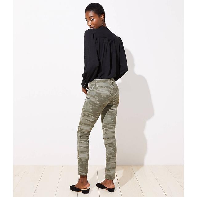 loft camo skinny pants