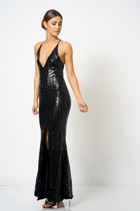 club l black sequin dress