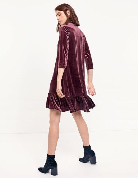 Vestito Velvet Porpora