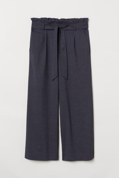 H & M - Paper Bag Trousers - Blue