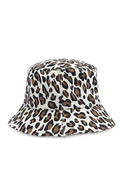 Forever 21 Leopard Print Bucket Hat 
