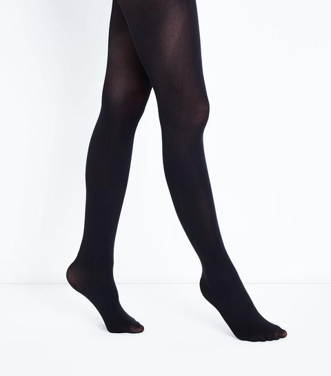 Black Premium Stretch 50 Denier Tights New Look