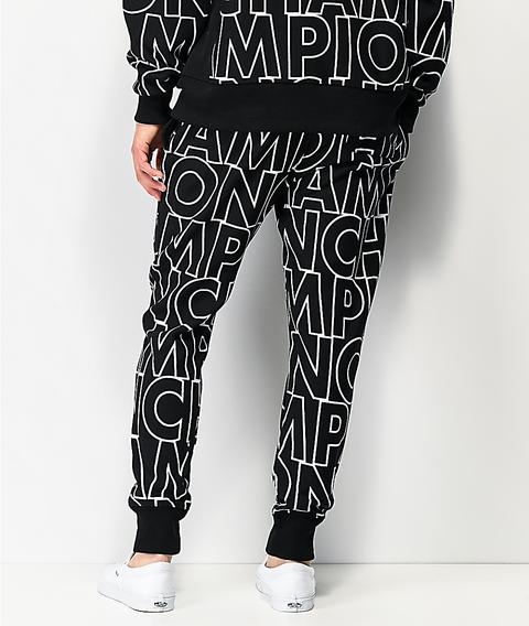 Women's champion reverse weave allover print hot sale jogger pants