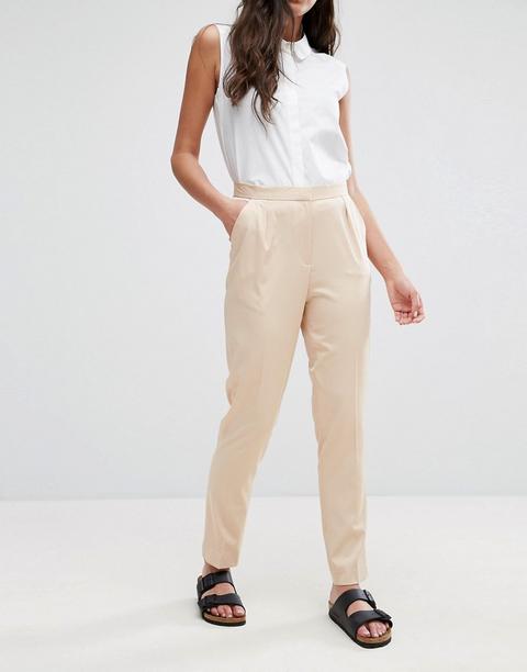 Neon Rose - Pantaloni A Sigaretta - Beige