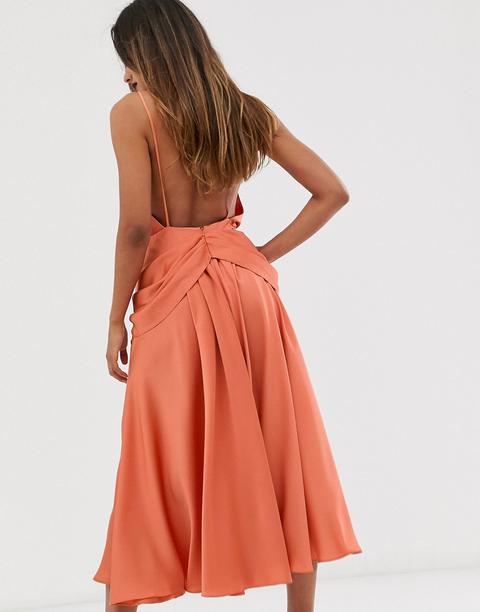 asos copper dress