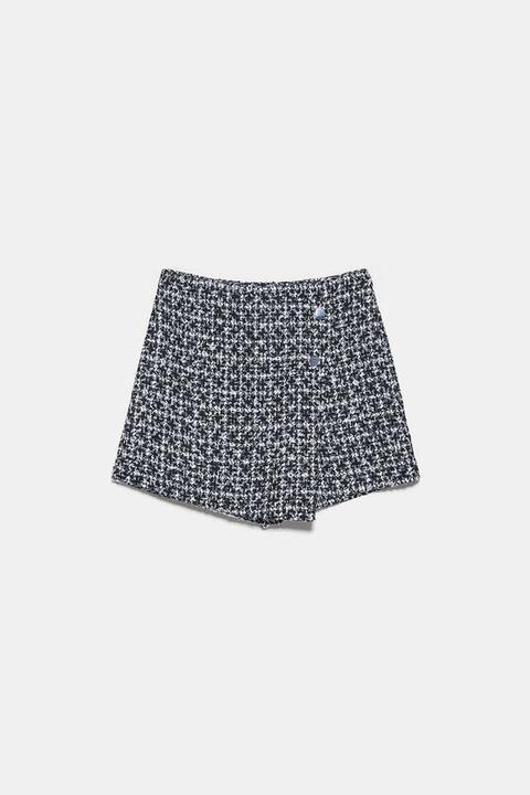 Tweed Bermuda Skort