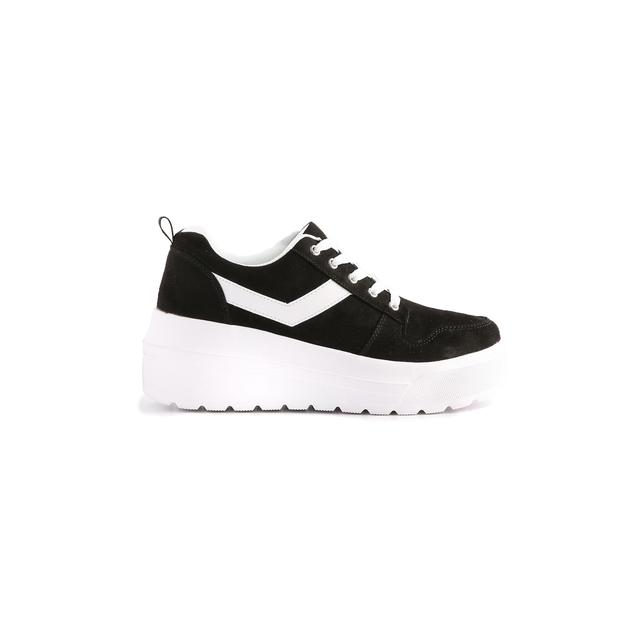 black platform trainer
