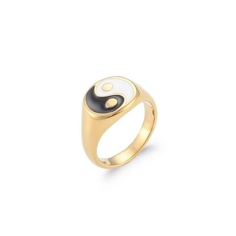 Anillo Yin Yang (elige Tu Color)