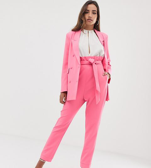 Parallel Lines Paperbag Waist Trousers Co-ord