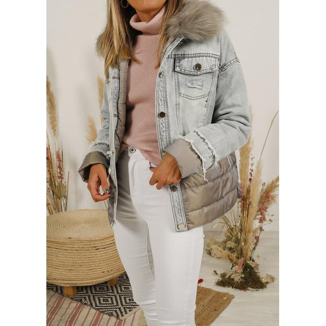 Cazadora vaquera acolchada Clearance