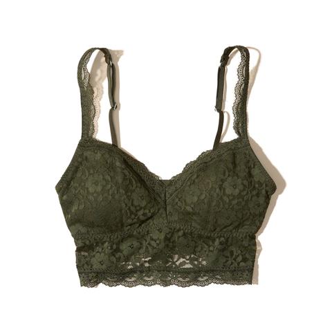 Lace Longline Bralette With Removable Pads