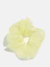 Pastel Yellow Chiffon Scrunchie