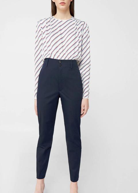 Pantalón Algodón Tiro Alto