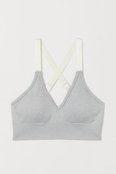 Seamless Sports Bra - Grey