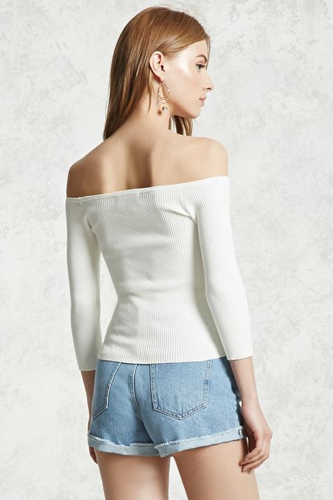 Crop Top Con Scollo Omerale