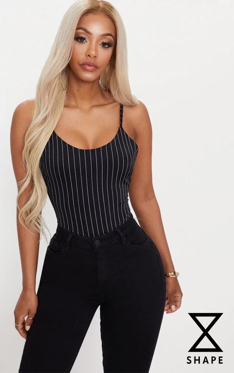 pinstripe bodysuit