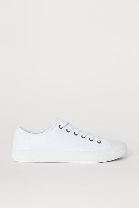 H & M - Scarpe In Tela - Bianco