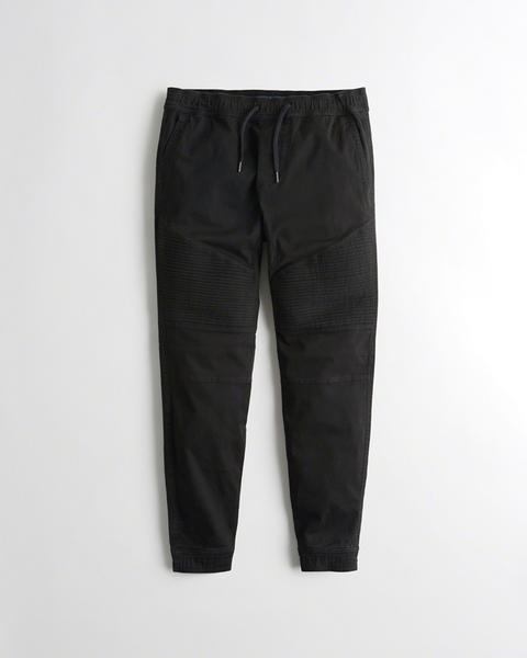 twill jogger pants