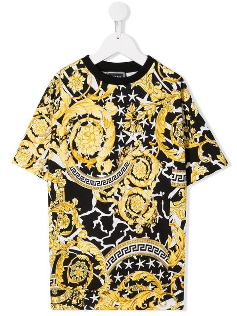 Versace Kids Vestido tipo camiseta Medusa con tachuelas para Niñas | EU  Boutique en Línea