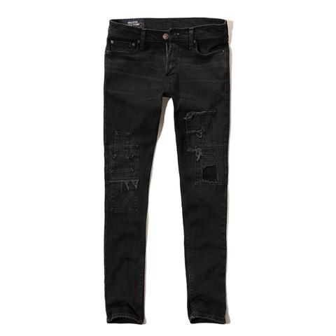 Jeans Superajustados Hollister