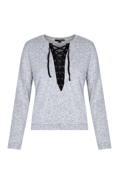 Pullover Melange Con Intrecci