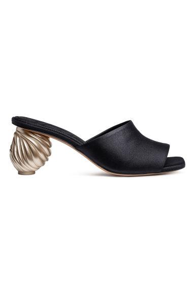 H & M - Sandali Slip-on - Nero