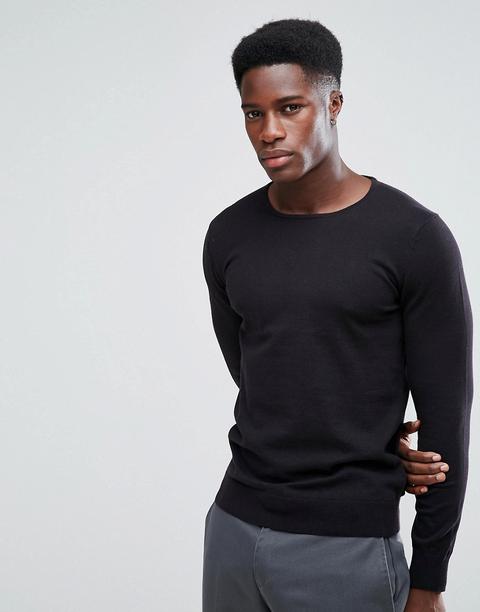 Stradivarius - Maglione Girocollo Nero - Nero