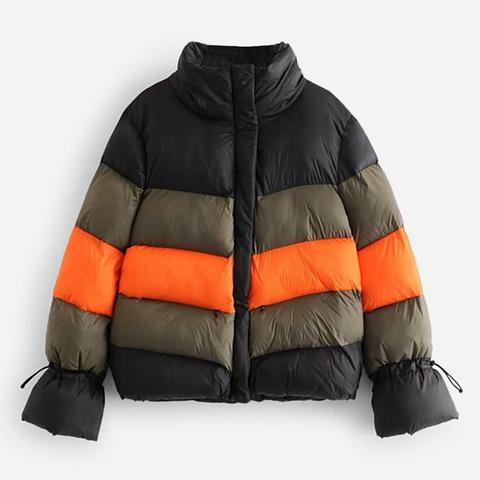 Cut And Sew Puffer Coat