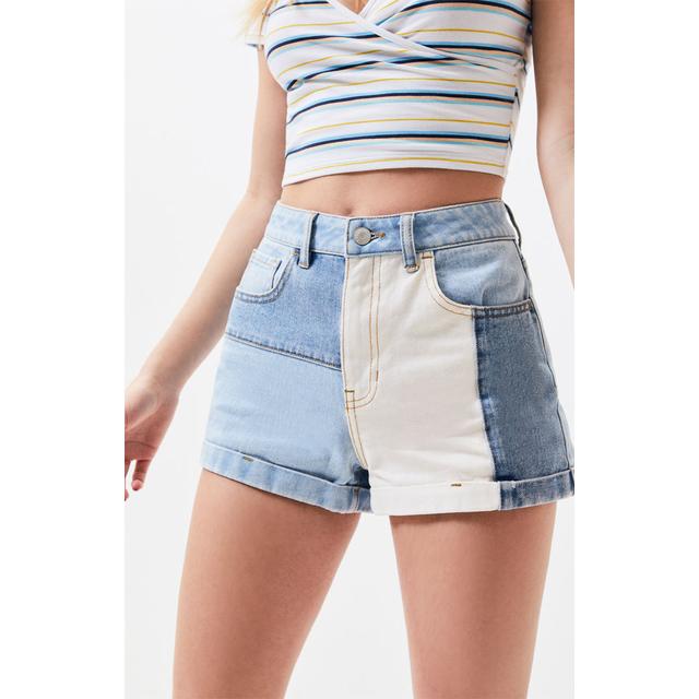 Hopper patch cheap denim shorts