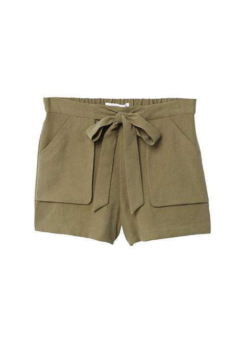 Fließende Shorts Mit Taillenband