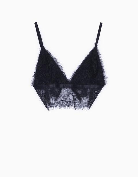 Bralette Encaje Desflecado