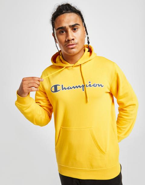 yellow champion hoodie jd