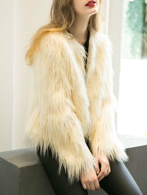 Fluffy Faux Fur Coat