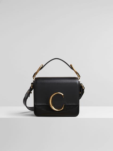 Chloé Mini Chloé C Bag Women's Black Size Onesize 100% Calf-skin Leather